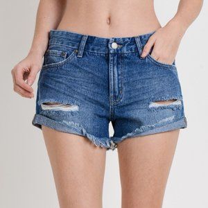 Frankie Distressed Denim Shorts